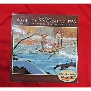 Puzzle 750 Piece History Jigsaw 2006 Burton's Washington's Crossing 1753